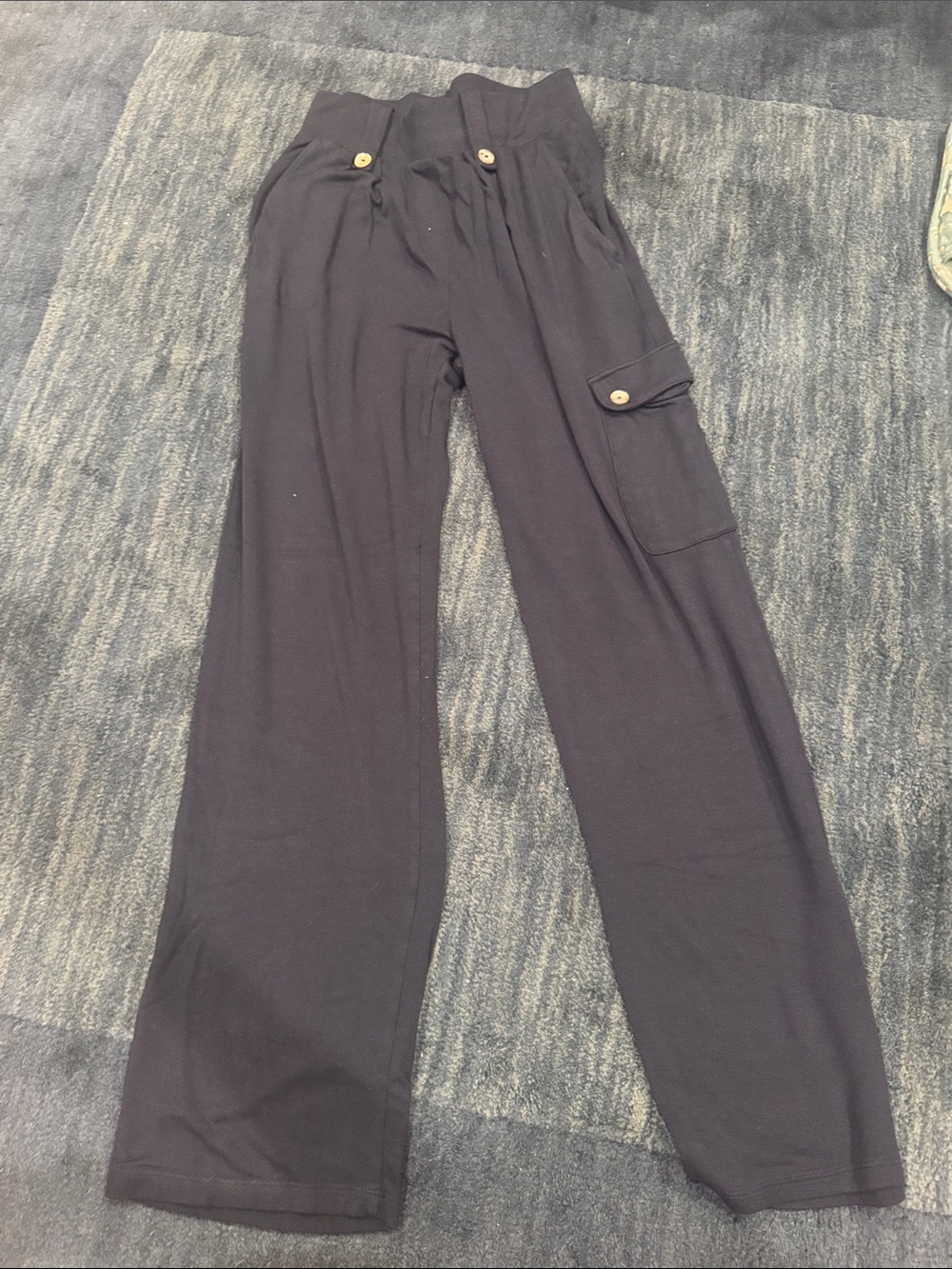 Bleusalt Straight Leg Cargo Pants Navy